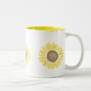 Sonnenblumen Zweifarbige Tasse