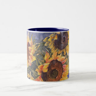 Sonnenblumen Zweifarbige Tasse