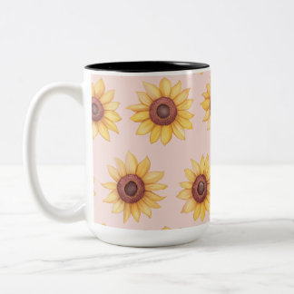 "Sonnenblumen" Zweifarbige Tasse