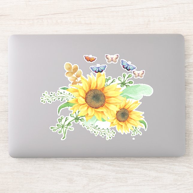 Sonnenblumenaufkleber Aufkleber (Computer)