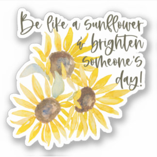 Sonnenblumenaufkleber Aufkleber