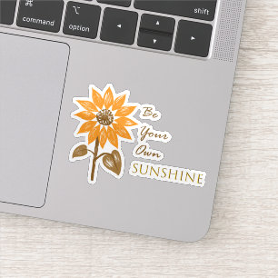 Sonnenblumenaufkleber Aufkleber