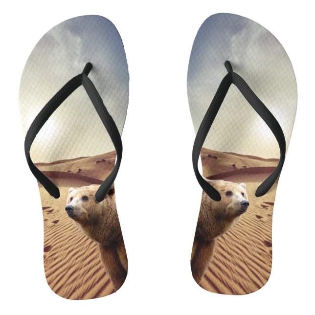 Sonnenblumenbär florale Flip Flops (Fußbett)