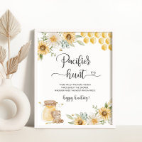 Sonnenblumenbär Schnuller Jagd Kinderduschenspiel