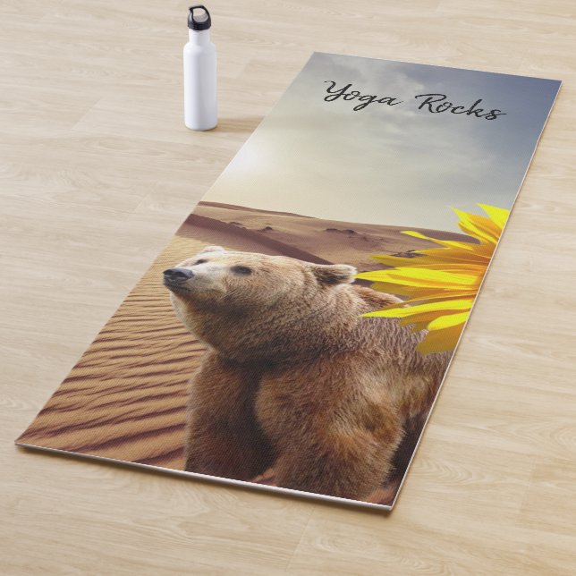 Sonnenblumenbär Yoga Mat Yogamatte (Beispiel)