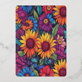 Sonnenblumenblume #212 - folieneinladung