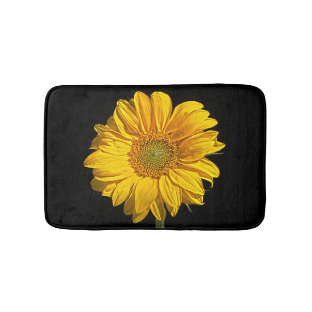 Sonnenblumenblume Badematte (Vorderseite)