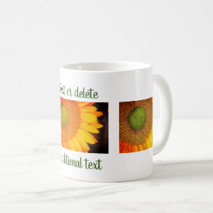 Sonnenblumenblume Fotografie Personalisiert Kaffeetasse