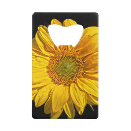 Sonnenblumenblume Geldbeutel Flaschenöffner