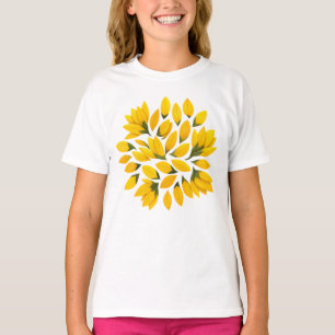 Sonnenblumenblüten – Helle Florale Gestaltung für  T-Shirt