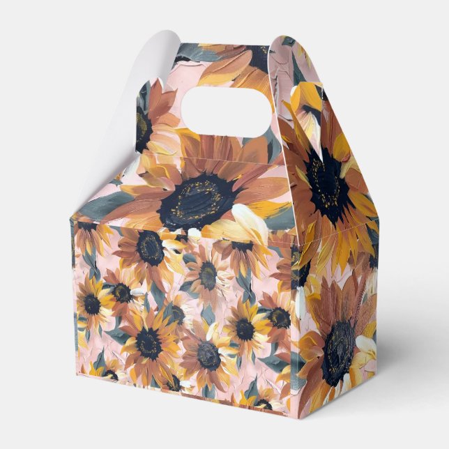 Sonnenblumendesign Geschenkschachtel (Vorderseite)