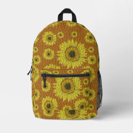Sonnenblumendesign im Rucksack