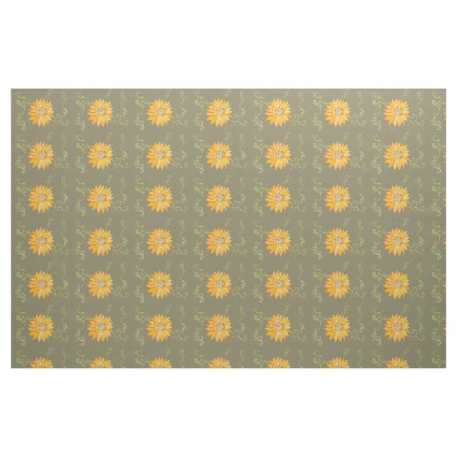 Sonnenblumendesign Stoff (Fat Quarter (45,7 x 55,9 cm))