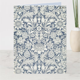 Sonnenblumendesign (von William Morris) Großkarte Karte