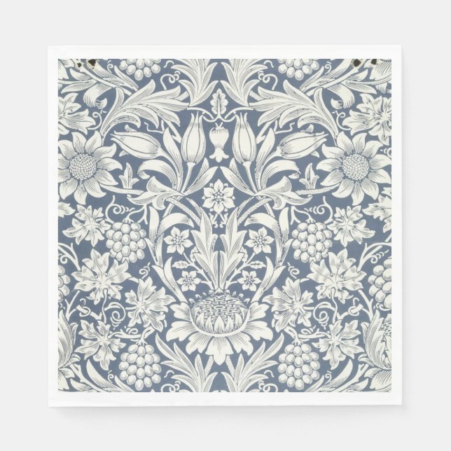 Sonnenblumendesign (von William Morris) Napkins Serviette (Vorderseite)