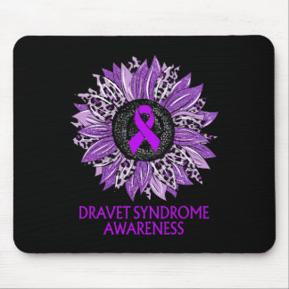 Sonnenblumendravet-Syndrom Bewusstsein Lila Band Mousepad