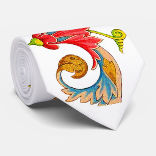 Sonnenblumendrucke und -kurbel krawatte