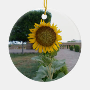 Sonnenblumendruckkunst Keramikornament