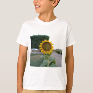 Sonnenblumendruckkunst T-Shirt