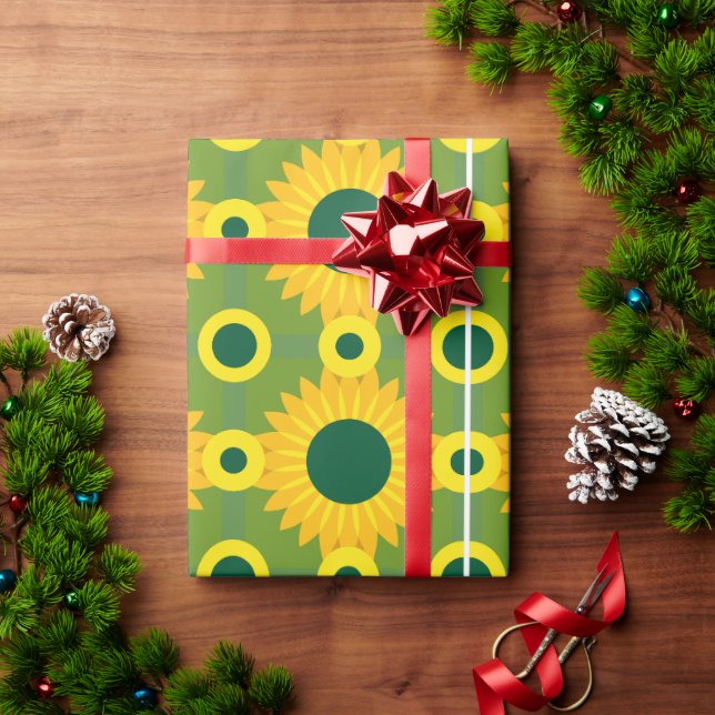 Sonnenblumendruckpapier Geschenkpapier (Feiertagsgeschenk)