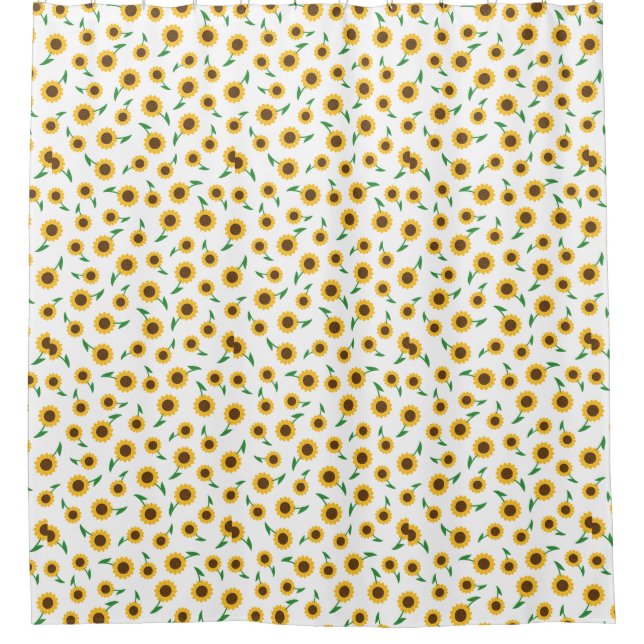 Sonnenblumenduschvorhang Duschvorhang (Vorderseite)