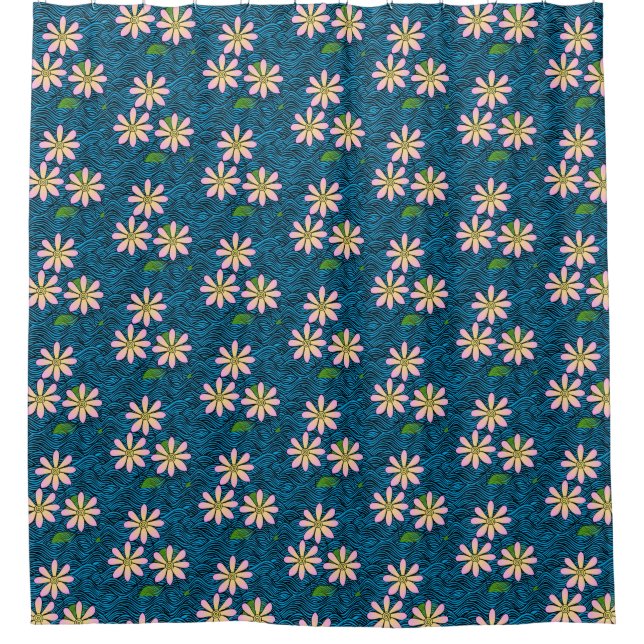 Sonnenblumenduschvorhang Duschvorhang (Vorderseite)