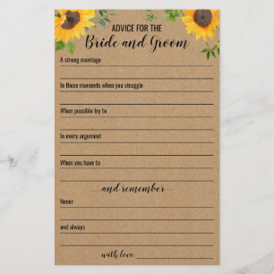 Sonnenblumenempfehlung für die Braut- und Kräuterk Flyer