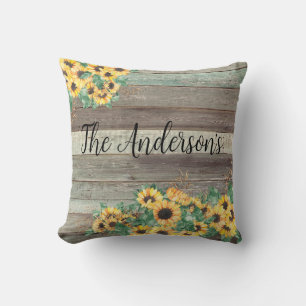 Sonnenblumenfamilie Throw Kissen