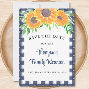 Sonnenblumenfamilie Wiedersehen Save The Date
