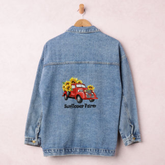 Sonnenblumenfarm Jeansjacke