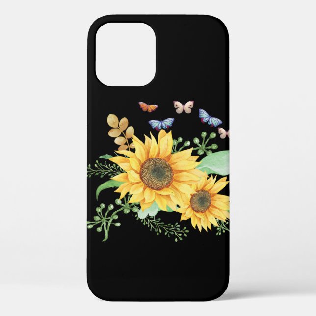 Sonnenblumenfeder Case-Mate iPhone Hülle (Rückseite)