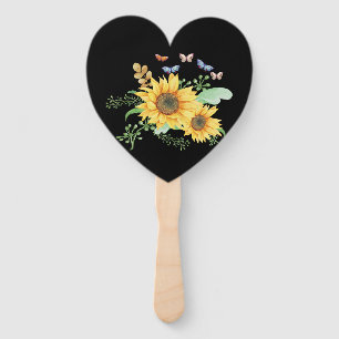 Sonnenblumenfeder Fächer