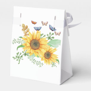 Sonnenblumenfeder Geschenkschachtel