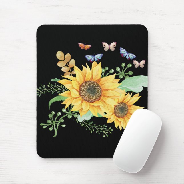 Sonnenblumenfeder Mousepad (Mit Mouse)