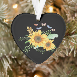 Sonnenblumenfeder Ornament