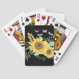 Sonnenblumenfeder Spielkarten