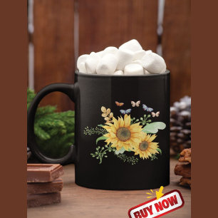 Sonnenblumenfeder Tasse