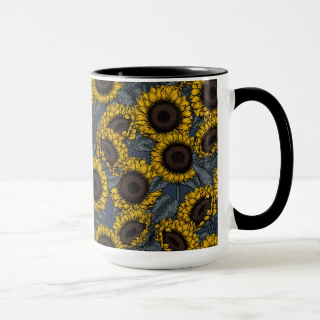 Sonnenblumenfeld 2 tasse (Rechts)