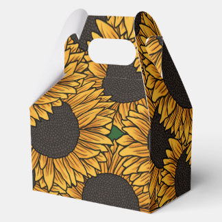 Sonnenblumenfeld-Box Geschenkschachtel