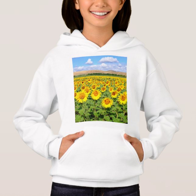 Sonnenblumenfeld Hoodie (Vorderseite)