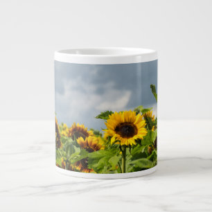 Sonnenblumenfeld Jumbo-Tasse