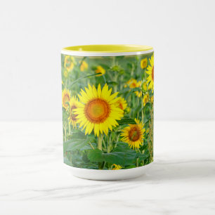 Sonnenblumenfeld Tasse