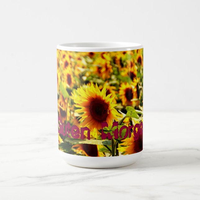 Sonnenblumenfeld Tasse (Mittel)