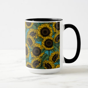 Sonnenblumenfeld Tasse