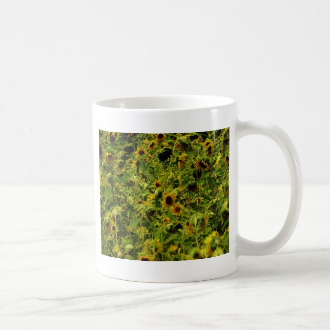 Sonnenblumenfeld Tasse (Rechts)