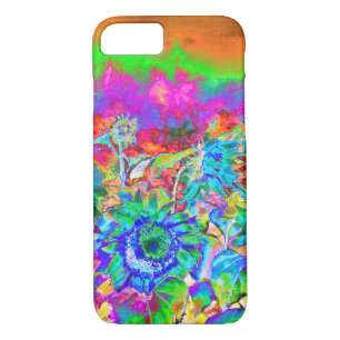 Sonnenblumenfelder - blau Case-Mate iPhone hülle