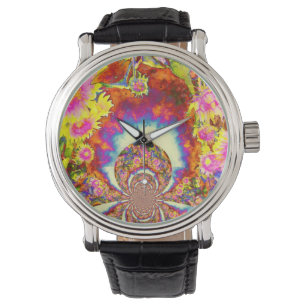 Sonnenblumenfelder für immer armbanduhr