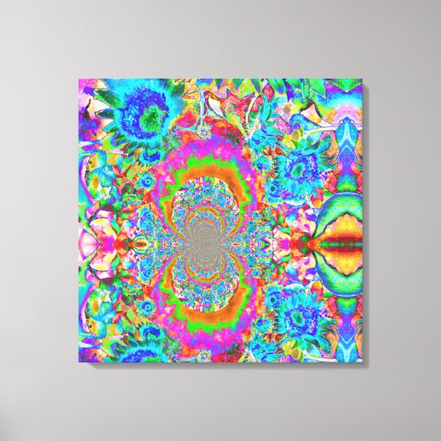 Sonnenblumenfelder für immer - blau leinwanddruck (Vorderseite)