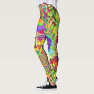 Sonnenblumenfelder für immer - grün leggings