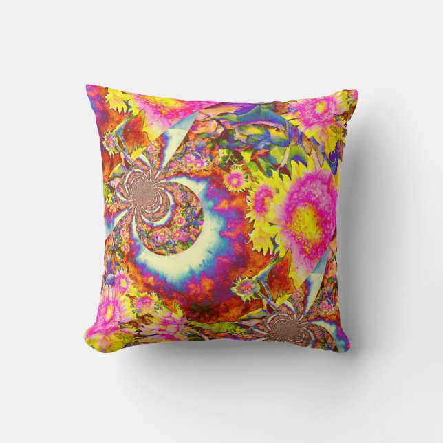 Sonnenblumenfelder für immer kissen (Vorderseite)